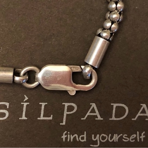 Silpada 17” Sterling Necklace & Uptown CZ Pendant - Picture 7 of 9